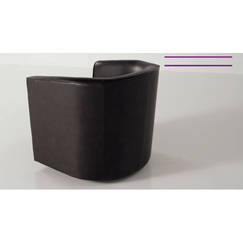 Andover Mills™ Euben Upholstered Swivel Barrel Chair & Reviews Wayfair